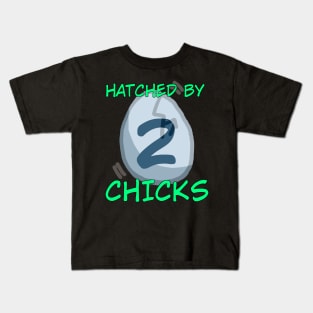 Hatched by 2 Chicks: Children's Lesbian Parent Pride Kids T-Shirt